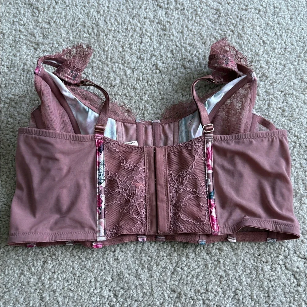 NWT Victoria’s Secret Dream Y2K Angels Corset Bustier Lace floral fairy large